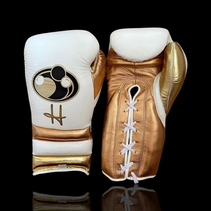 Grant Boxing Gloves White/Peach/Gold