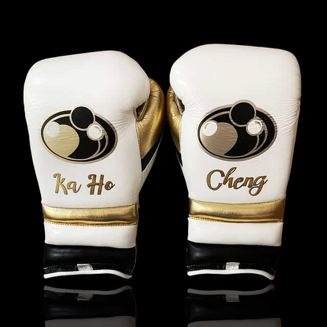 Grant Boxing Gloves White/Black/Gold