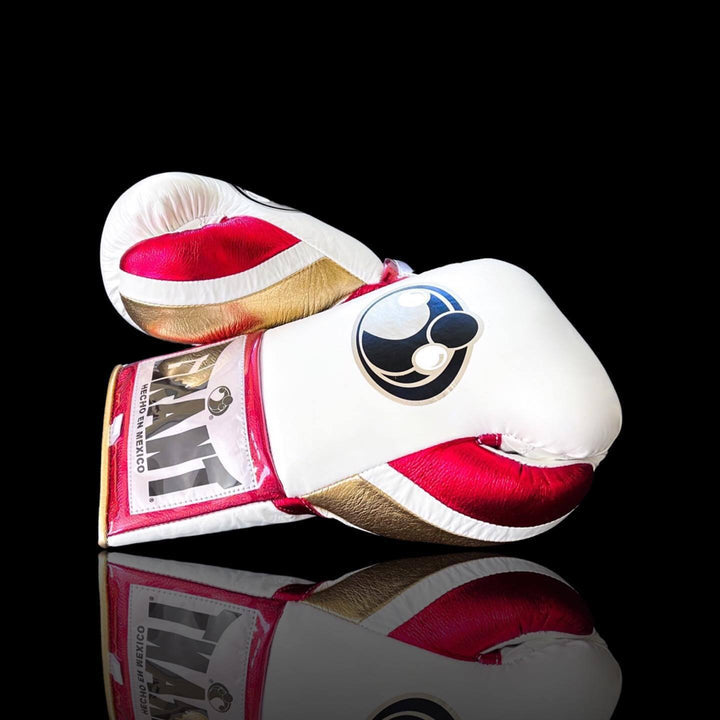 Grant Boxing Gloves White/Red/Gold