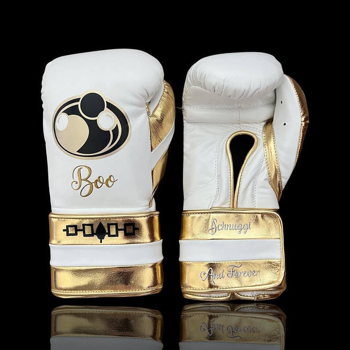 Grant Boxing Gloves White/Gold