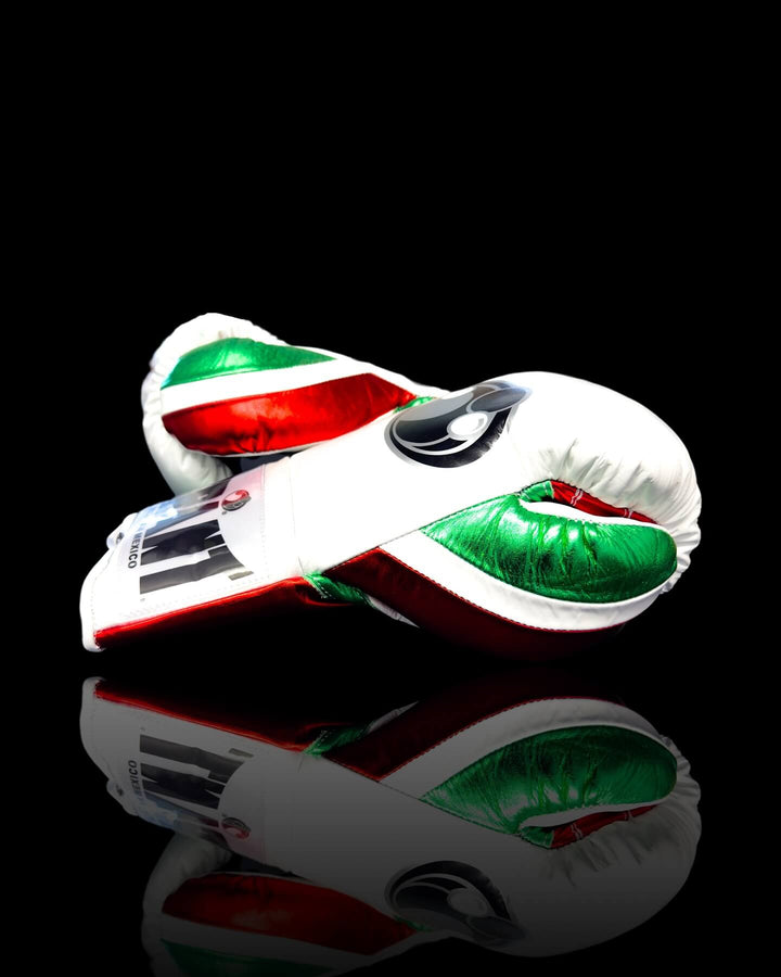 Grant Boxing Gloves White/Green/Red