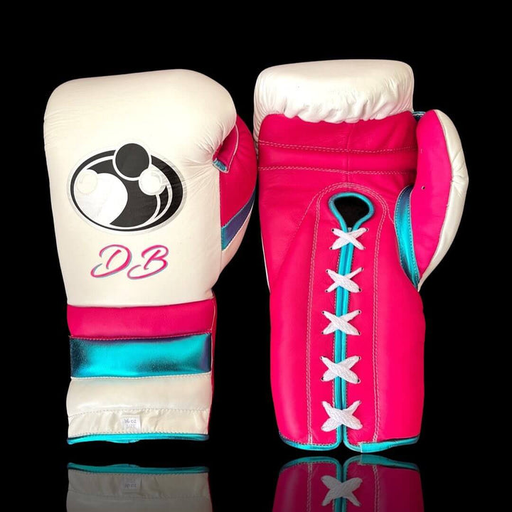 Grant Boxing Gloves White/Pink/Blue