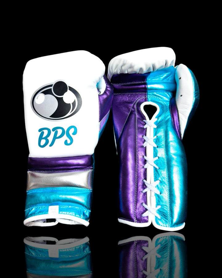 Grant Boxing Gloves White/Blue/Purple