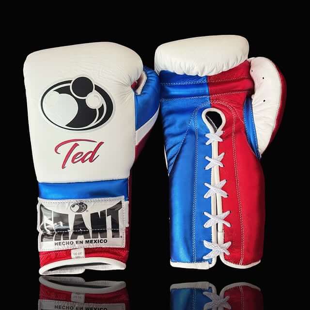 Grant Boxing Gloves White/Blue/Red