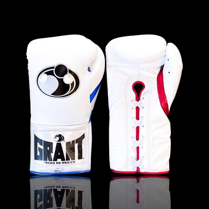 Grant Boxing Gloves White/Blue/Red