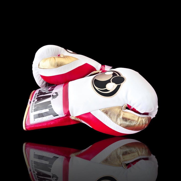 Grant Boxing Gloves White/Red/Gold