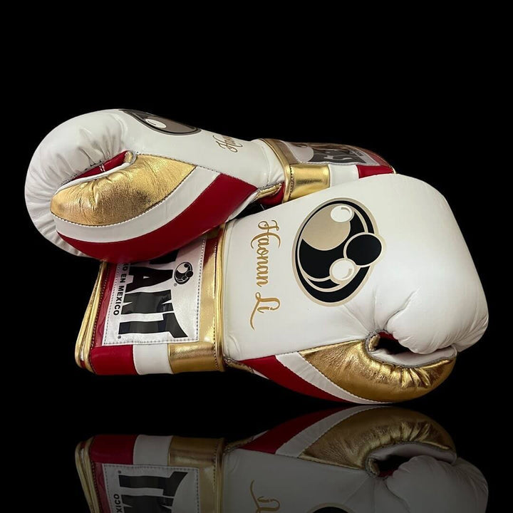 Grant Boxing Gloves White/Red/Gold