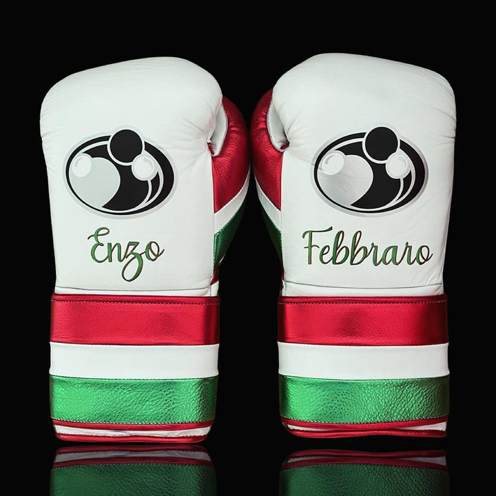 Grant Boxing Gloves White/Red/Green