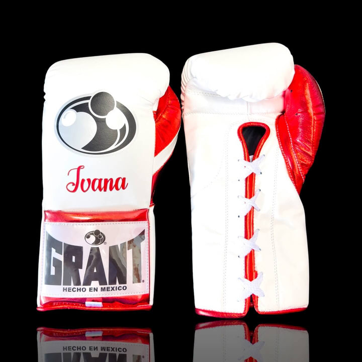 Grant Boxing Gloves White/Red