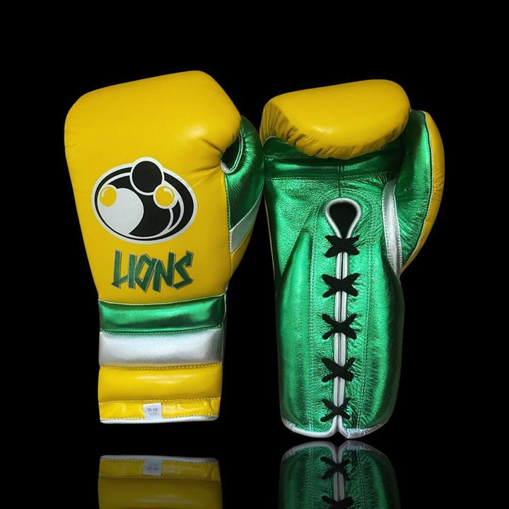 Grant Boxing Gloves Yellow/Green/Silver