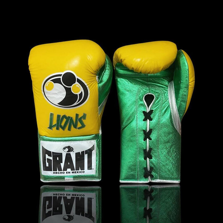 Grant Boxing Gloves Yellow/Green/Silver