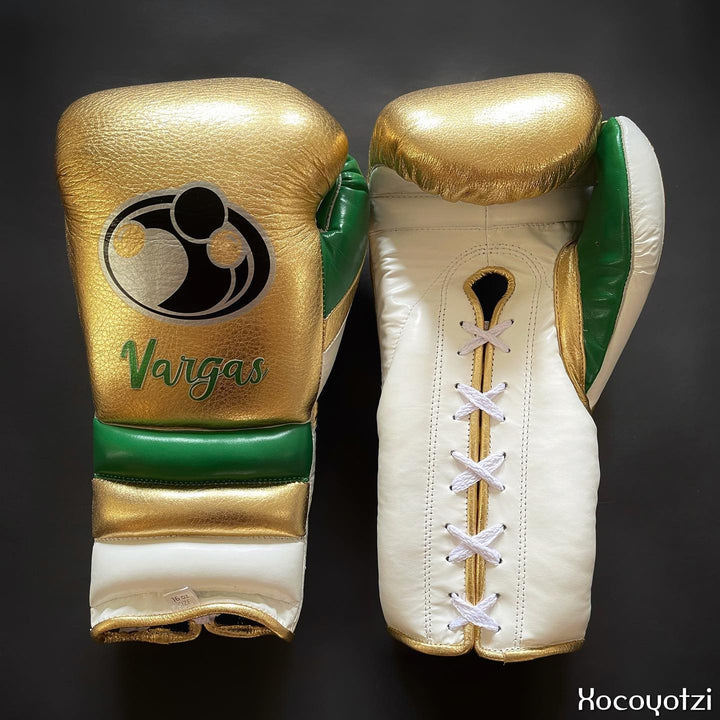 Grant Boxing Gloves Gold/White/Green