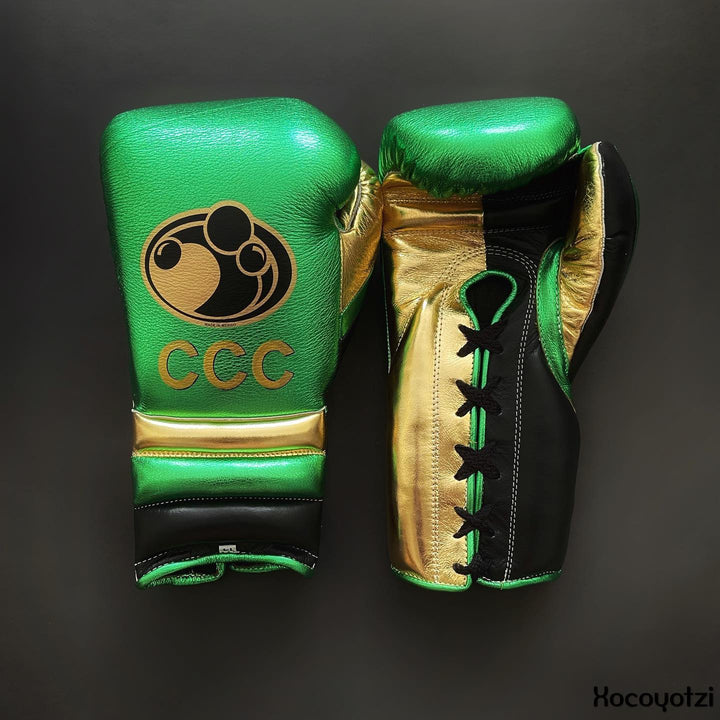 Grant Boxing Gloves Green/Black/Gold