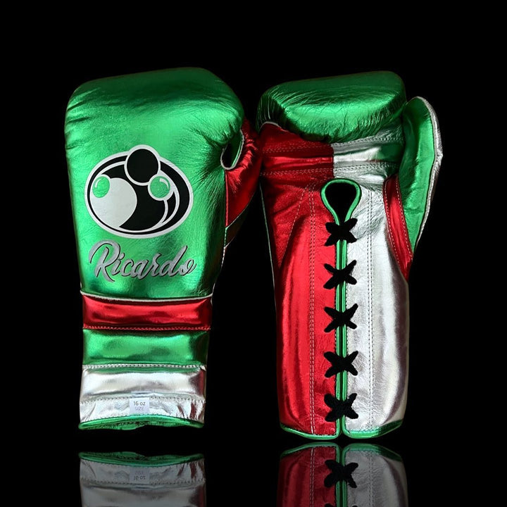 Grant Boxing Gloves Green/Silver/Red