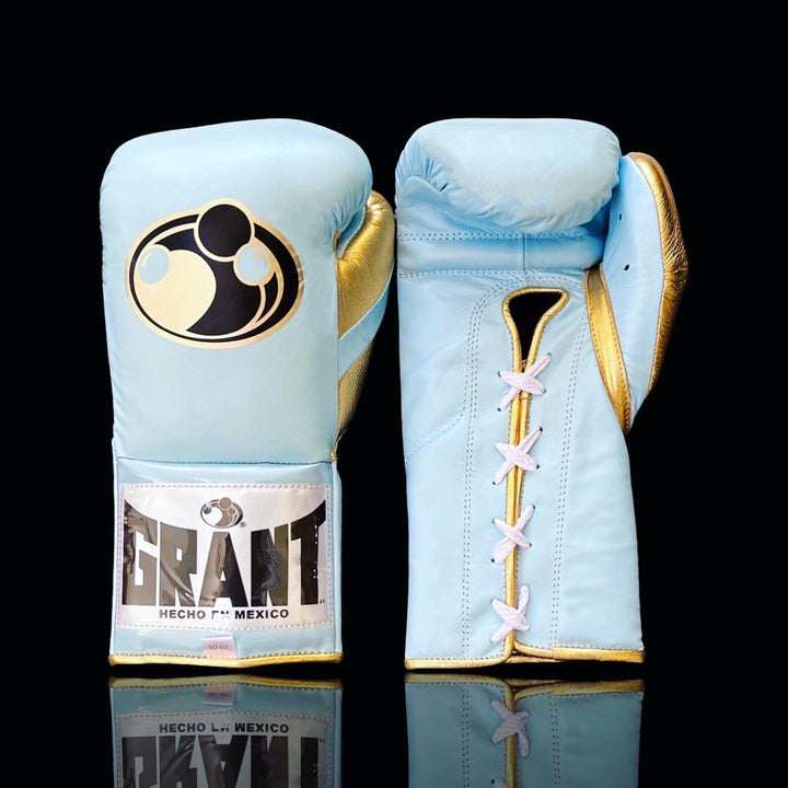 Grant Boxing Gloves Sky-Blue/Gold