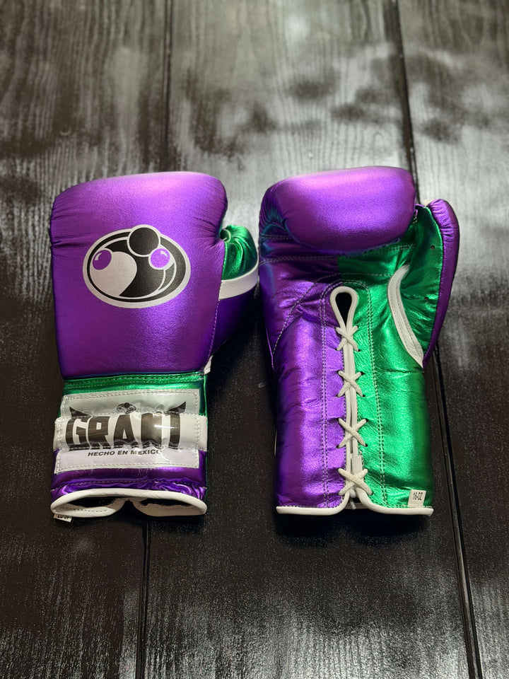 Grant Boxing Gloves Purple/Green/White