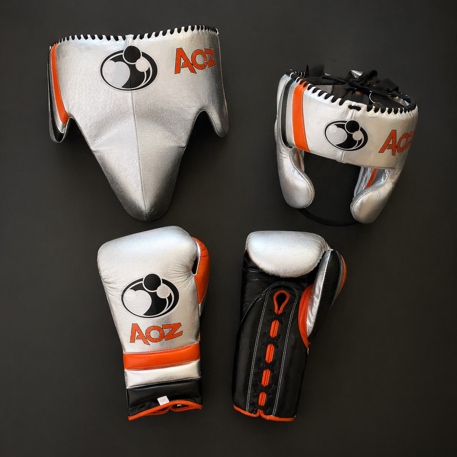 Grant Boxing Set Silver/Black/Orange