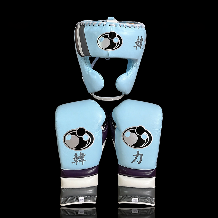 Grant Boxing Set Sky-Blue/Purple/White